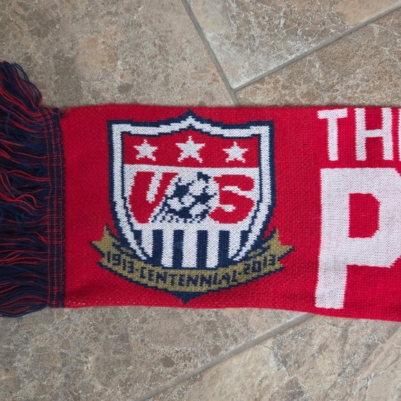 US Mens Soccer Scarf Centennial 1913 2013 USA vs Panama Seattle - Picture 2 of 8
